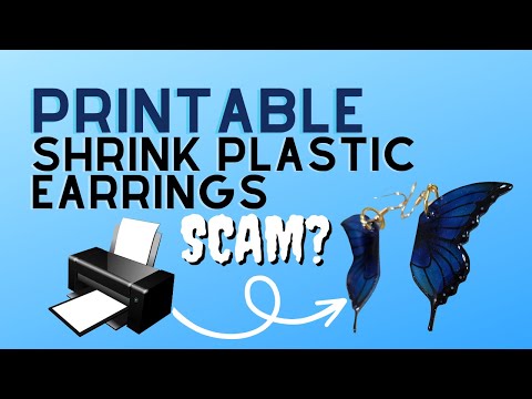 Видео: Тестирование термоусадочного пластика для печати в сравнении с термоусадочными трубочками — серьг...