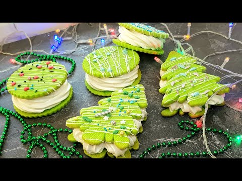 Видео: Зимний десерт Зефиросендвич Песочное печенье Нежная начинка