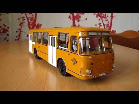 Видео: Масштабная модель городского автобуса ЛиАЗ-677М Classic Bus в масштабе 1:43