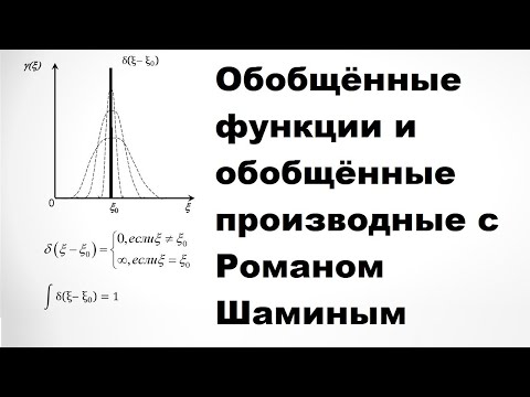 Видео: Обобщённые функции и обобщённые производные с Романом Шаминым