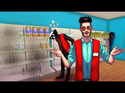 Видео: БЕДА ПРИШЛА, ОТКУДА НЕ ЖДАЛИ.. В МАГАЗИНЕ ЗАВЕЛСЯ ВОР! GROCERY STORE SIMULATOR