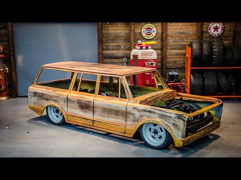 Видео: Покраска и патина на 3D-печатном кузове Suburban, масштабная RC-эродромная деформация