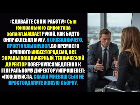 Видео: Сын генерального директора удалил прямую трансляцию — моя месть была рассчитана 💼 #ОфисноеПравосудие