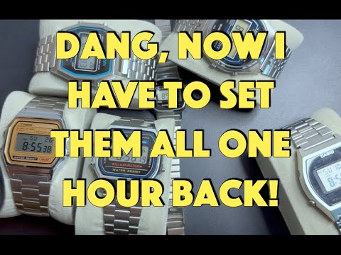 Видео: Установка времени окончания действия ежедневного экономного времени (Casio Galore)