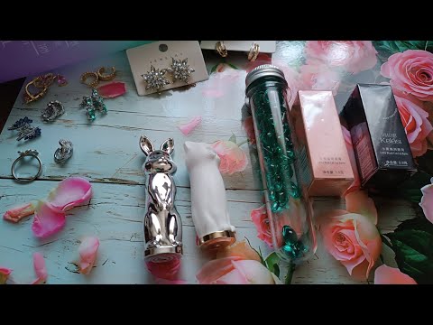 Видео: Красивая бижутерия с тему.ком/ качество очень хорошее/ помады для губ мимишные❤️❤️❤️