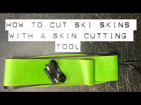 Видео: Как резать камус лыж с помощью инструмента для резки камуса