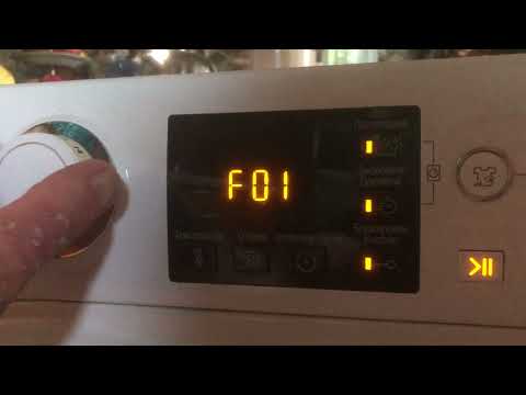 Видео: @Hotpoint ARISTON 603A  Сервисный режим стиральной машины. Error F01