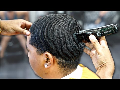 Видео: Он ждал 7 лет этого урока по стрижке: средняя коническая стрижка, 720 волн