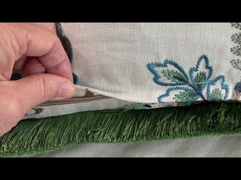 Видео: Как пришить почти незаметную застежку-молнию на подушку или подушку!
