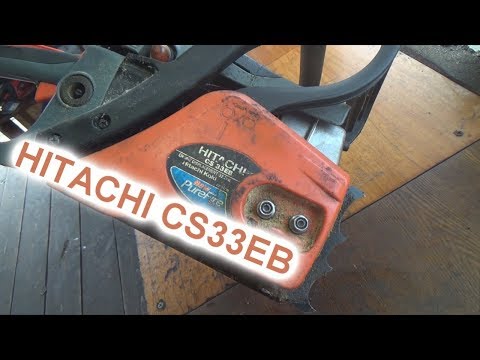 Видео: бензопила HITACHI CS33EB