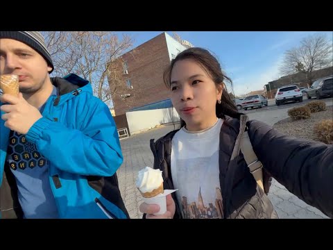 Видео: Филиппинка в России: Мы гуляем, пока не так холодно и с вкусным мороженым😍😋