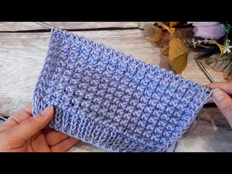 Видео: Простейший узор спицами для всего: свитера, пуловера, кардигана, снуда и т.д.