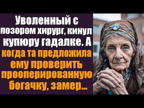 Видео: Уволенный с позором хирург, кинул купюру гадалке. А когда та предложила проверить прооперированную..