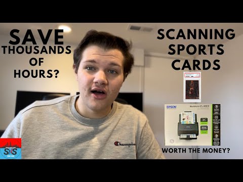 Видео: Экономьте ТЫСЯЧИ часов, сканируя спортивные карточки | Обзор Epson ES-400