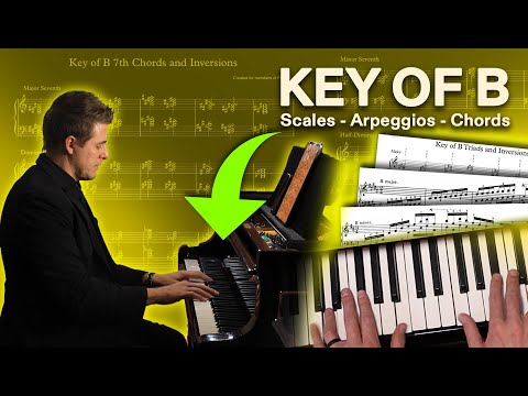 Видео: Тональность B — гаммы, арпеджио, трезвучия и септаккорды