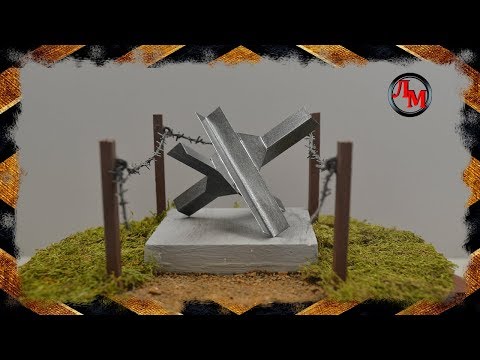 Видео: Создание противотанкового ежа в 35 масштабе.