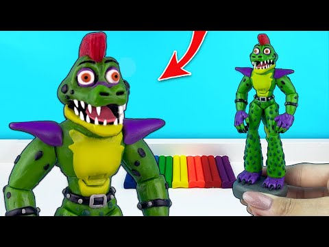 Видео: Лепим Глэмрок Монти из новой игры ФНАФ 9 ► FNAF Security Breach | Лепка ОК