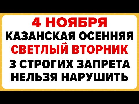 Видео: 4 ноября — Казанская Осенняя. Что нельзя делать сегодня #традиции #обряды #приметы