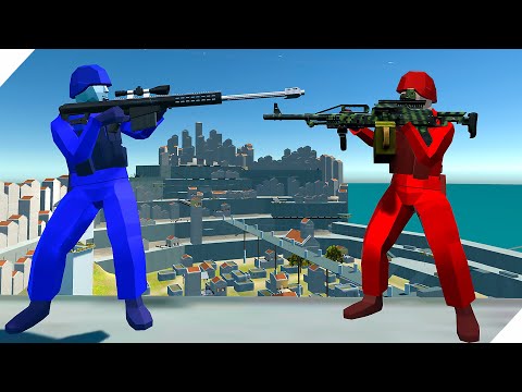 Видео: Два ГОРОДА БУДУЩЕГО! Кто выживет? - Игра Ravenfield, Битва солдатиков в Ревенфилд