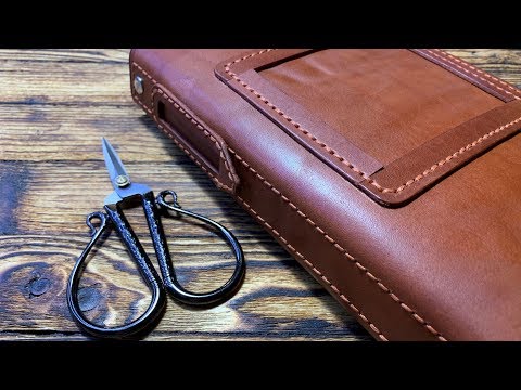 Видео: Ежедневник/блокнот на кольцах из кожи Краст цвета Коньяк от #wildleathercraft