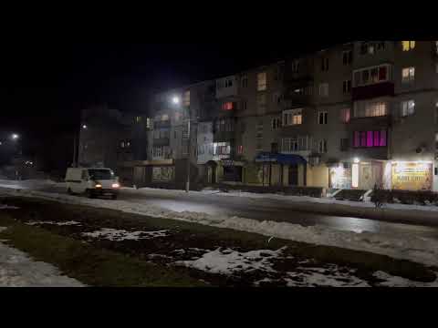 Видео: Пешая прогулка по Вольногорску.  От бульвар Мира до ул. Гагарина, вдоль ул. Центральной.Январь 2022.