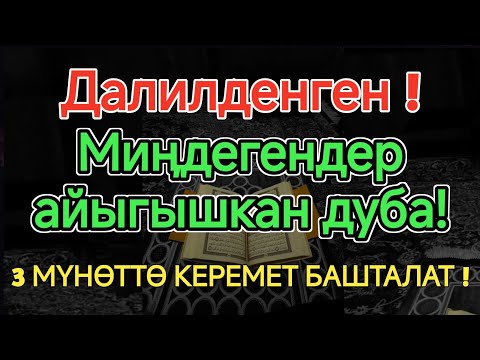 Видео: КУЧТУУ ДУА!Миңдеген адамдар айыгышты!Азыр уксаңыз
