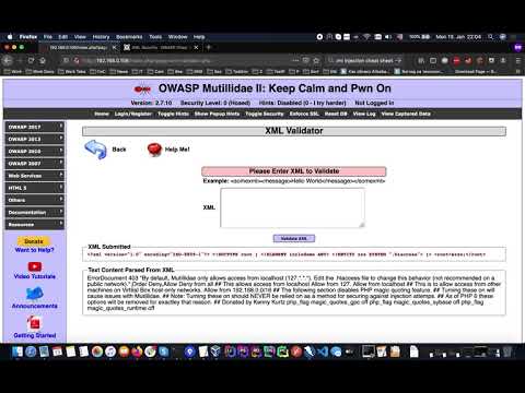 Видео: 09. Опасная XXE инжекция в XML