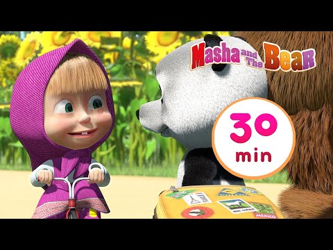 Видео: Masha and the Bear 🎍 Little Cousin 🐼  30 min ⏰ Сartoon collection 🎬