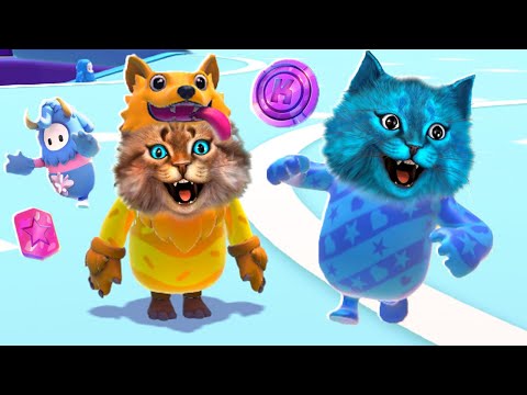 Видео: КОТЫ НУБЫ ИГРАЮТ в Fall Guys! Весёлый Кот и КОТЁНОК ЛАЙК