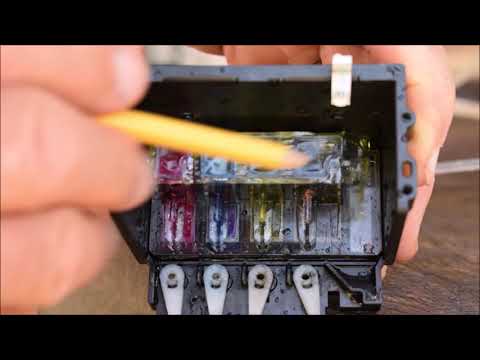 Видео: Очистка печатающей головки HP 8600, 8610, часть 2, расширенная