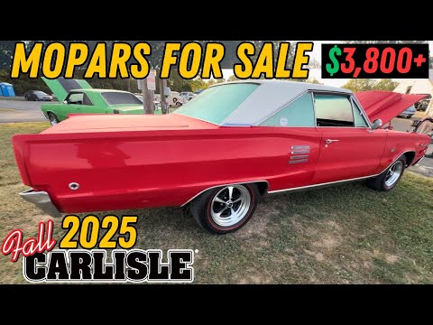 Видео: Автомобили Mopar на осенней ярмарке обмена в Карлайле 2025 года | Цены на автомобили Plymouth, Do...