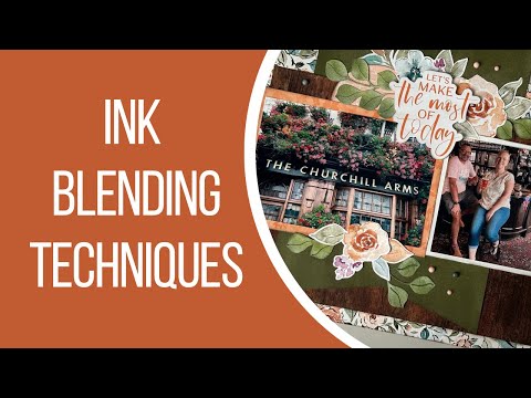 Видео: Видео процесса скрапбукинга/Техники смешивания чернил