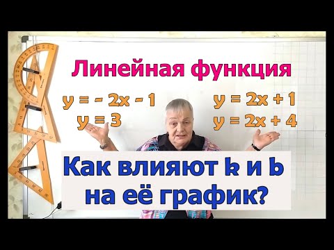 Видео: График линейной функции. Алгебра 7 класс