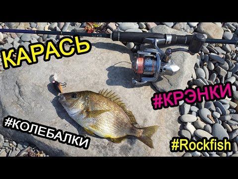 Видео: 🐟Рыбалка на море в Анапе. Ловлю морского карася на колебалки и крэнки. Рокфишинг