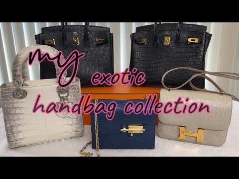 Видео: МОЯ КОЛЛЕКЦИЯ ЭКЗОТИЧЕСКИХ СУМОК l Страус, аллигатор, крокодил l Dior & Hermes