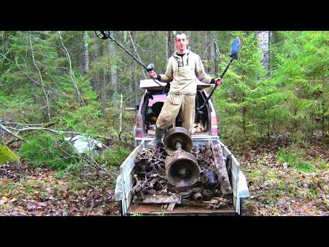 Видео: Зачистил стан бригады лесорубов 1940 1950г! Порыбачил с металлоискателем в реке улов меня удивил!