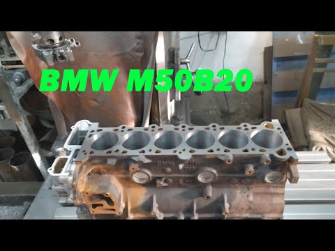 Видео: BMW M50B20 расточка блока на 84 мм
