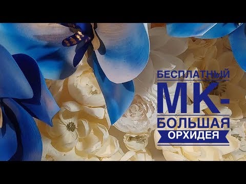 Видео: Как сделать Цветы из фоамирана/Ростовые цветы/ Giant flowers/ Flower making/Орхидея из изолона