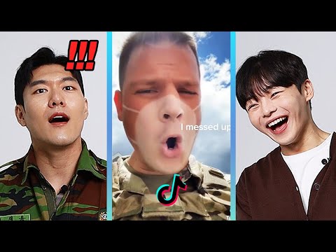 Видео: Южнокорейские солдаты реагируют на лучшего американского солдата в TikTok