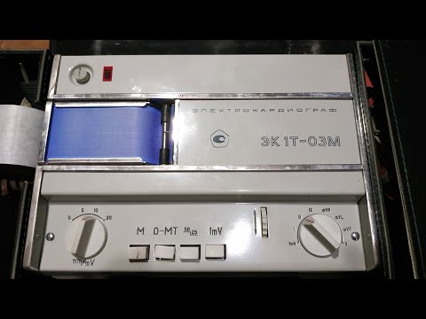 Видео: Электрокардиограф ЭК 1Т-03М в разбор. Обзор содержания радиодеталей с золотом и палладием.