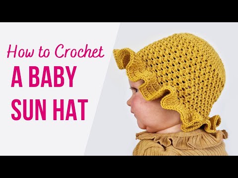 Видео: Как связать крючком детскую шляпу от солнца | Детская панамка | Шаг за шагом