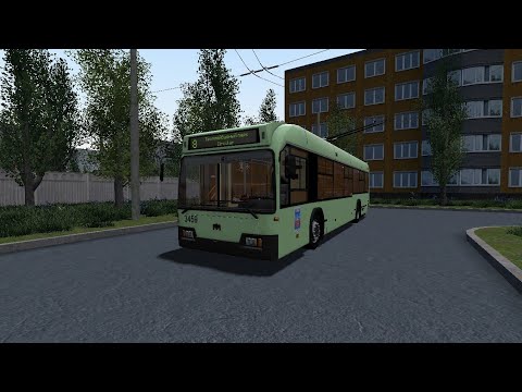 Видео: Игры.Покатушки по игре Garry's mod Trolleybus FS, карта Сумы, БКМ-321, борт.3459, марш.8