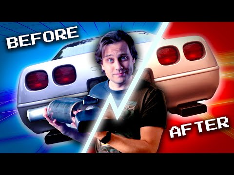 Видео: Обзор выхлопной системы CORVETTE (глушители Magnaflow на C4) Сравнение до и после