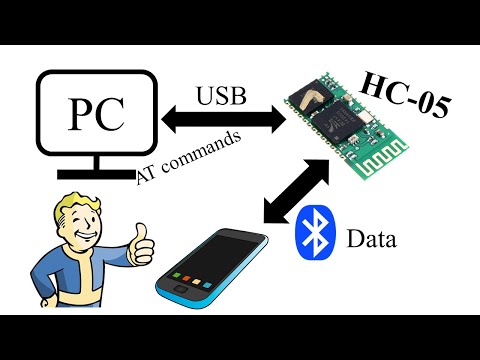 Видео: HC-05 BlueTooth модуль. Первые шаги.