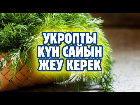 Видео: КҮН САЙЫН УКРОП ЖЕҢІЗ, БҰЛ ӨТЕ ПАЙДАЛЫ ДӘМДЕУІШ, БІРАҚ, Керек арнасы