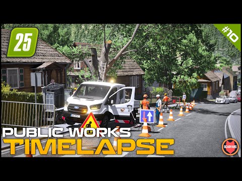 Видео: 🚧 Обрезка деревьев привела к большой пробке в деревне ⭐ FS25 Raven Valley Roleplay Общественные р...