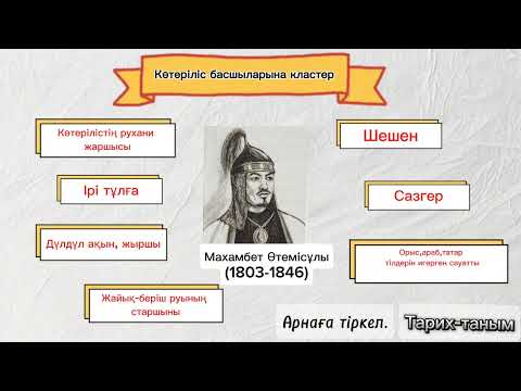 Видео: Бөкей ордасы қазақтарының 1836-1838 жылдардағы көтерілісі. Қазақ тарихы.8(7)с./Исатай мен Махамбет