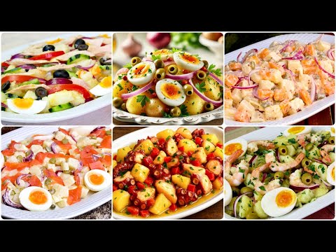 Видео: 6 вкусных способов приготовить картофельный салат (по одному на каждый день)