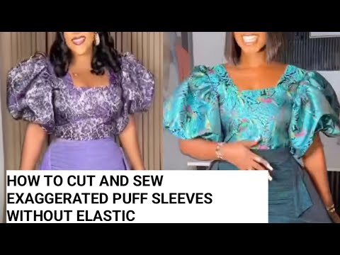 Видео: Как кроить и сшивать рукава-буфы без резинки.