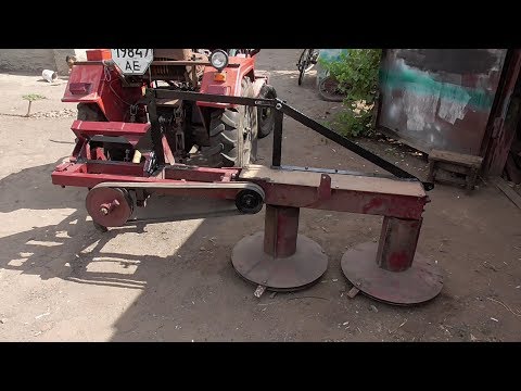Видео: модернизация Бердянской роторной косилки для мини трактора